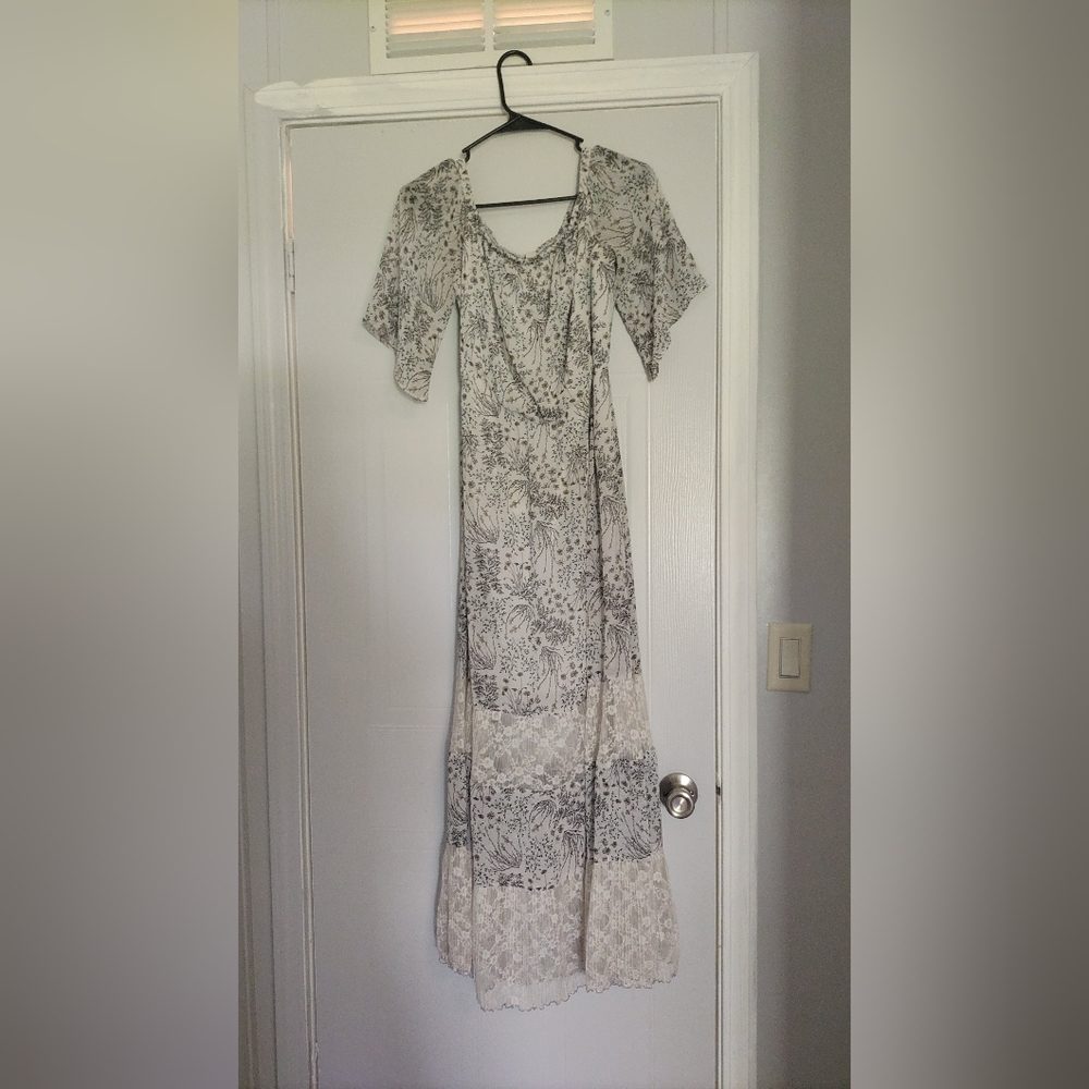 Off the shoulder white dress